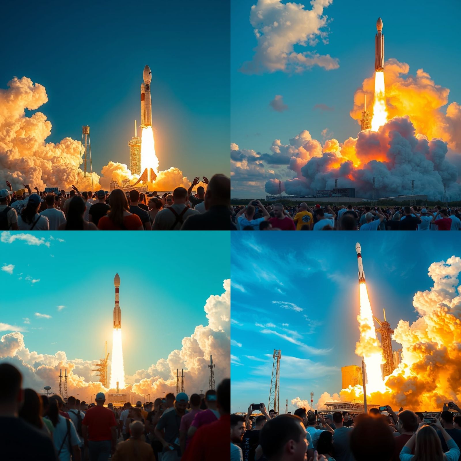 SpaceX Rocket Launch to Moon Mission