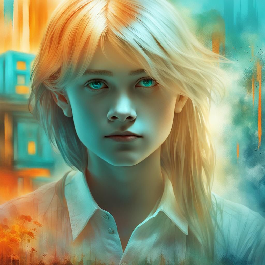 Confident Fantasy Heroine in Vibrant World