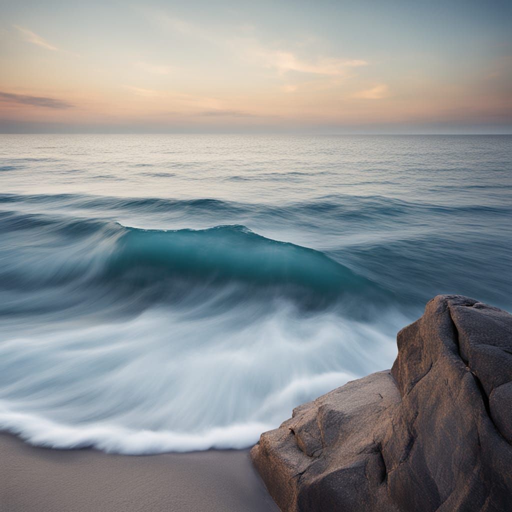 Vast Blue Ocean Vista in Professional Photography Style