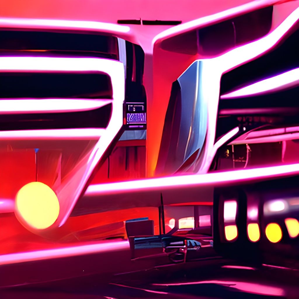 Synthwave Space Station Inspired by Retro Sci-Fi