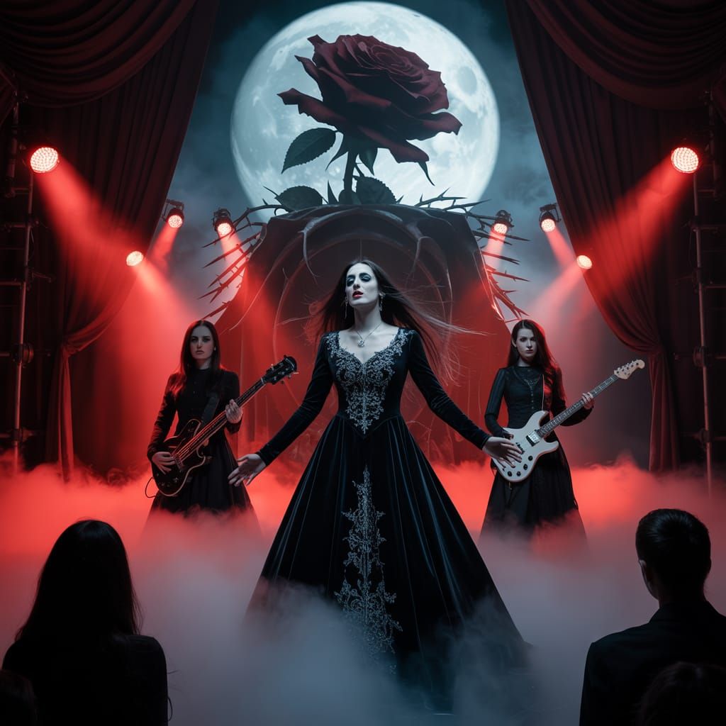 Dark Fantasy Album Cover: Symphony of Shadows