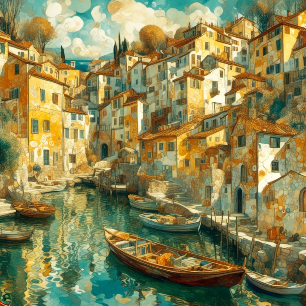 Adriatic fishing village