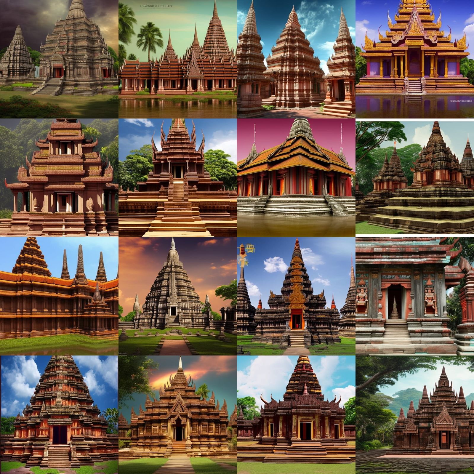 Pre-Colonial Philippine Temples in Southeast Asian Style