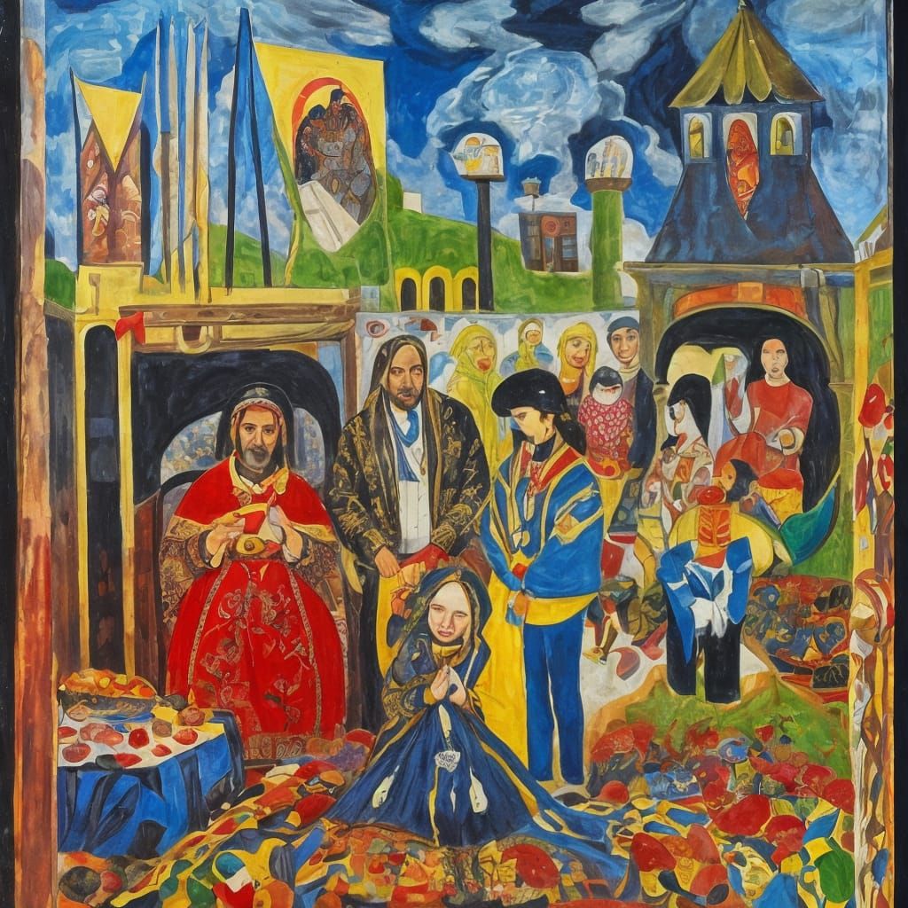 Harmful Magic in Armenian Family, Expressionist Style