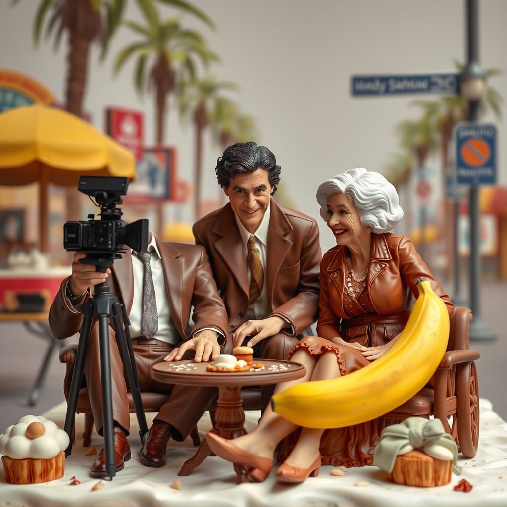 Chocolate Sculptures Film Scene on Pastry Boulevard