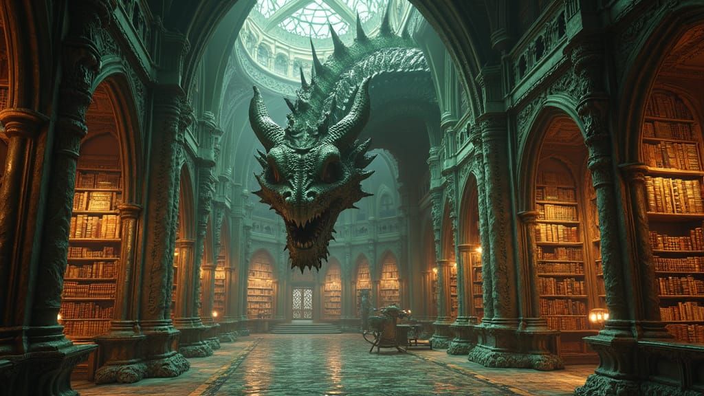 Gothic Dragon Bone Library in Unreal Engine