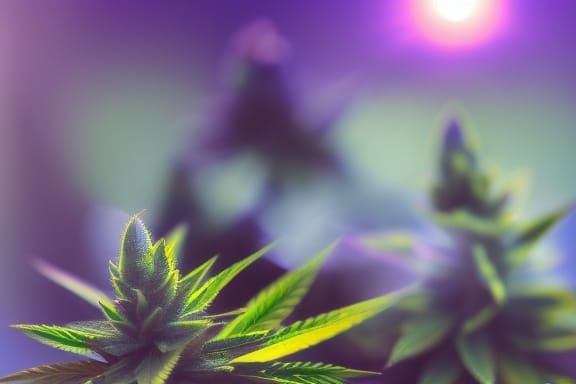 Mystic Marijuanacore Lady in a Haze of Greens