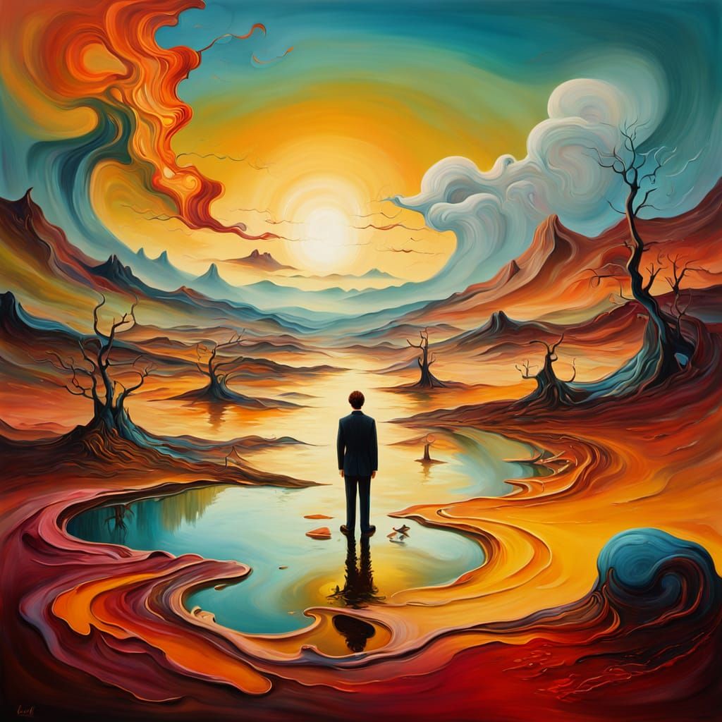 Dreamlike Surrealism in Vibrant Colors