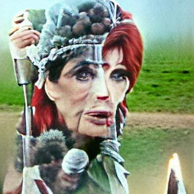 Actress as Boudicca in a Historical Film