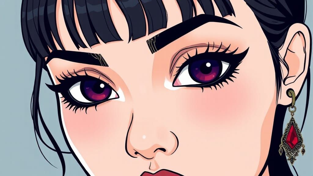 JD Vance in Dark Gothic Eyeliner