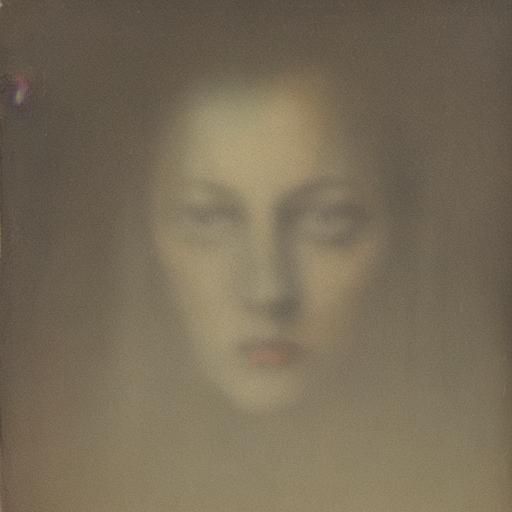 Dreamlike Portrait of Young Woman in Soft Focus