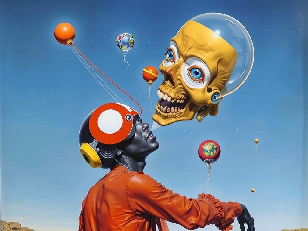 Surreal Dreams in Hyperdetailed Psychedelic Art