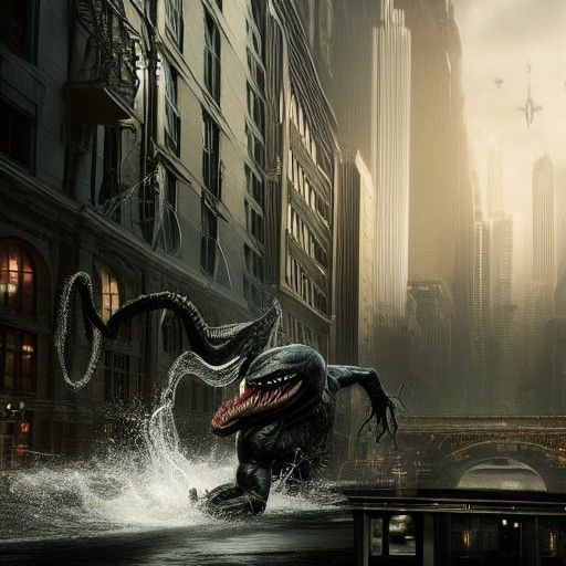 Epic Cinematic Venom Digital Matte Painting
