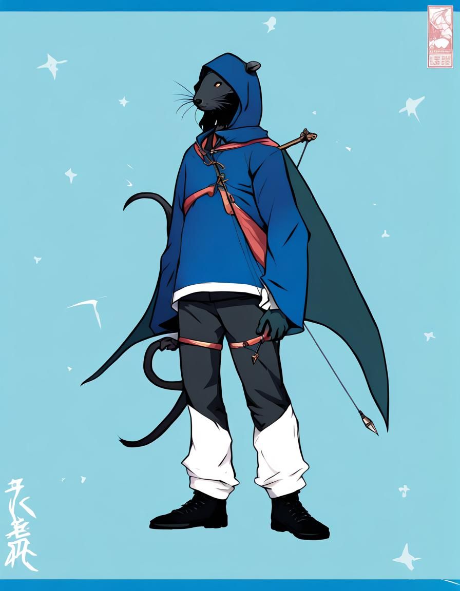 Rat-Man Archer in Anime Style