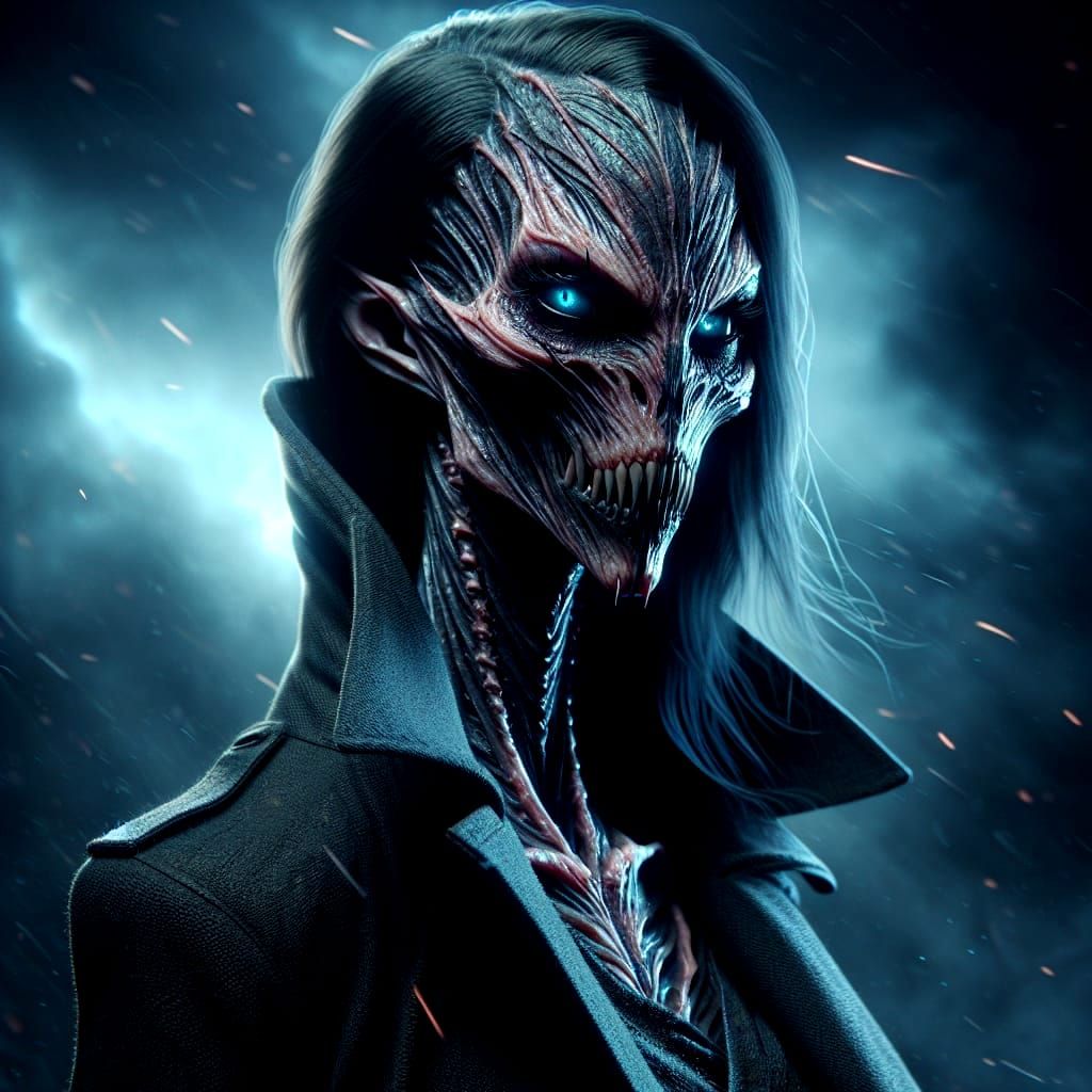 Dark Fantasy Vampire Assassin in 3D Digital Art