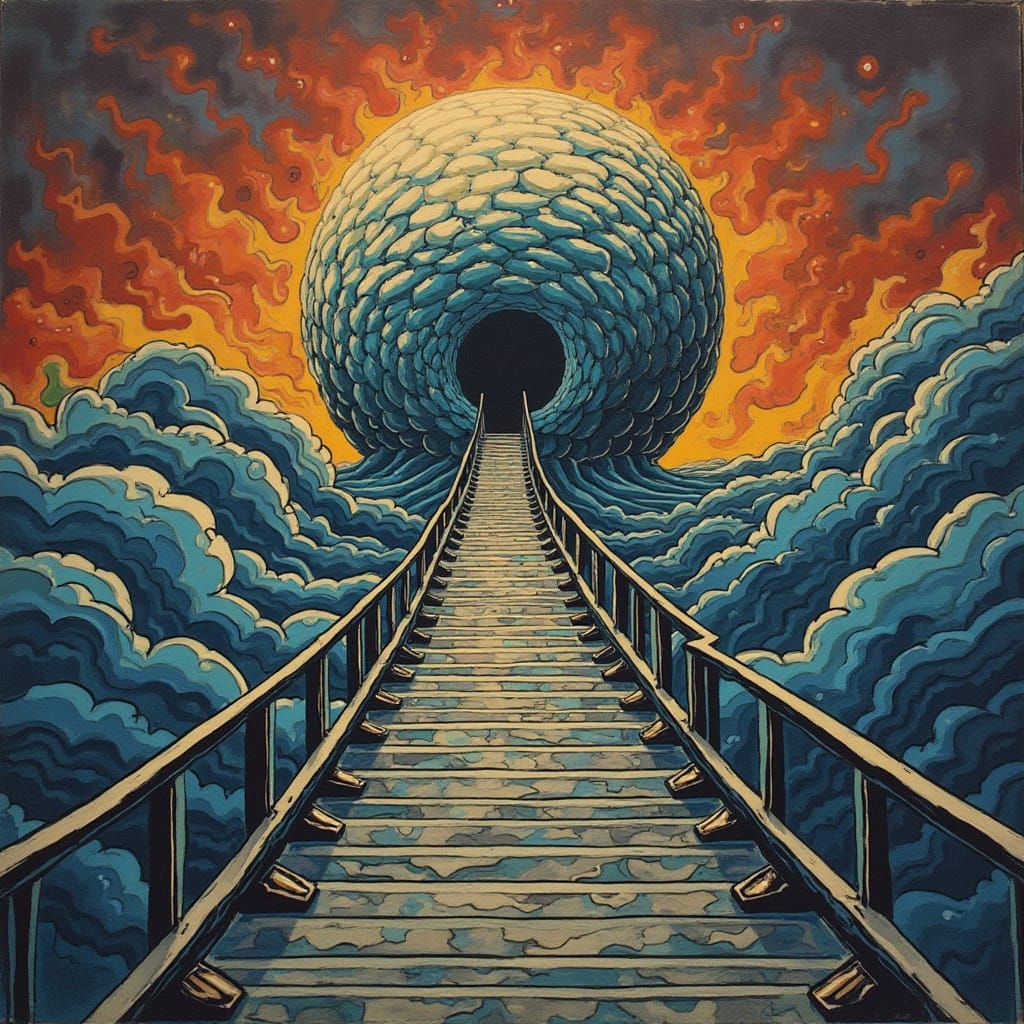 Cosmic Vortex in Vibrant Colors