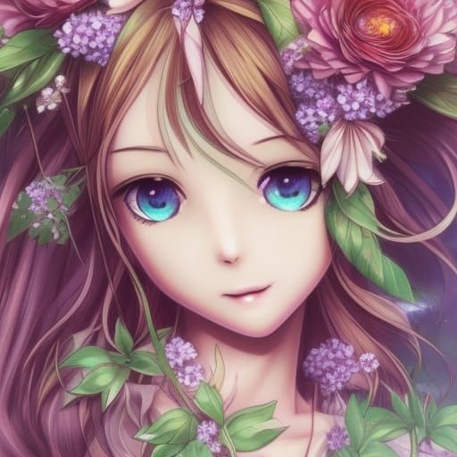 Joyful Anime Fairy Sprinkling Dust