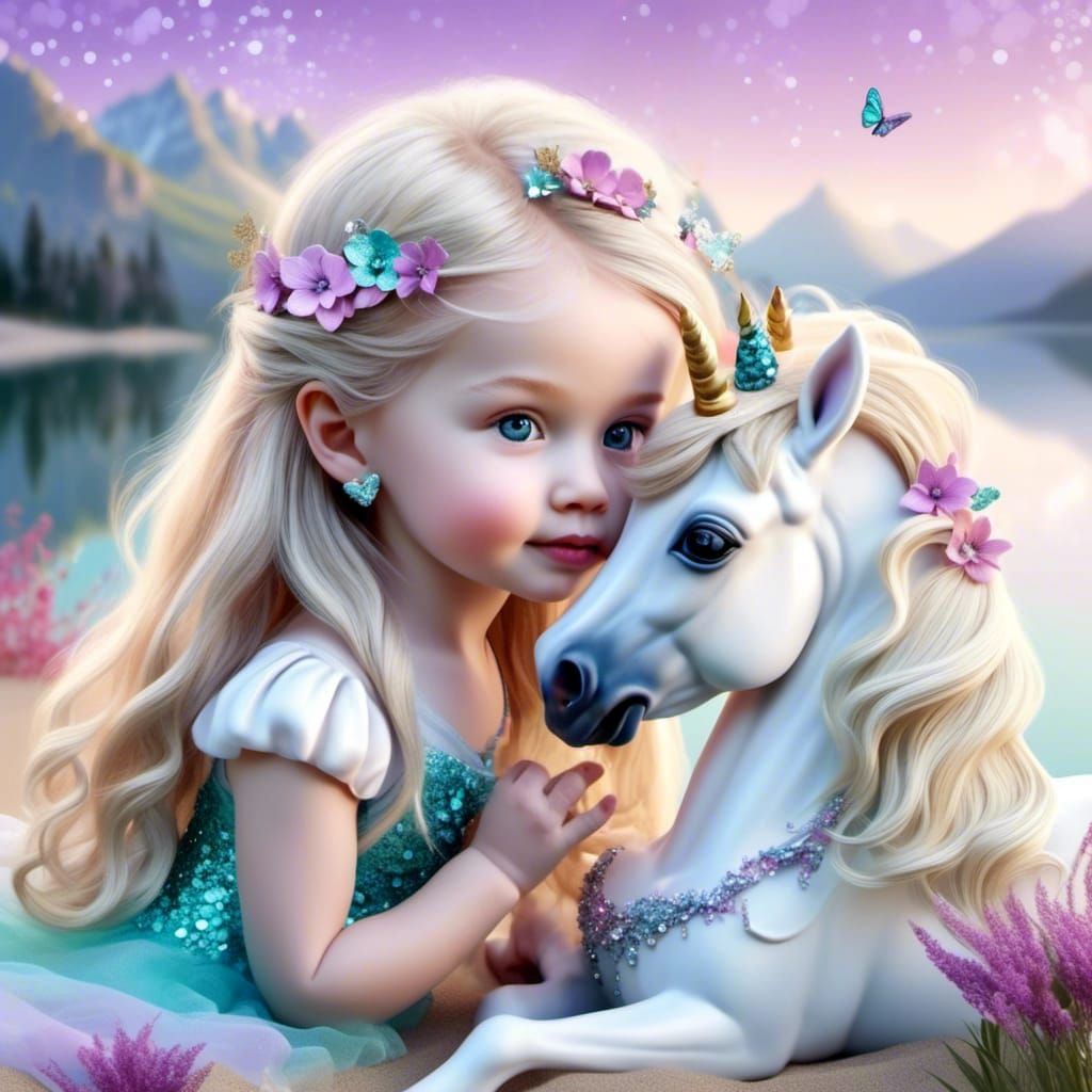 <lora:Fairytale Storys:1.0> Einhorn Fee