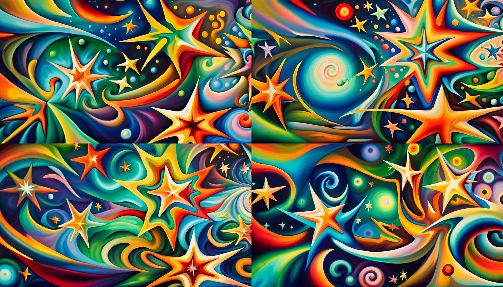 Iridescent Electromagnetic Maelstrom of Swirling Stars in Na...