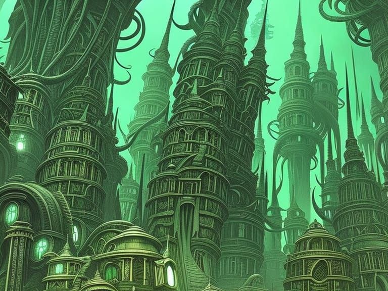 Eldritch Sunken City of R'lyeh