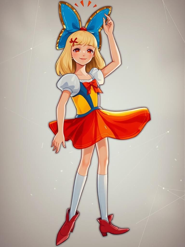 Luminous Being in Hyperrealistic 3D Anime Art