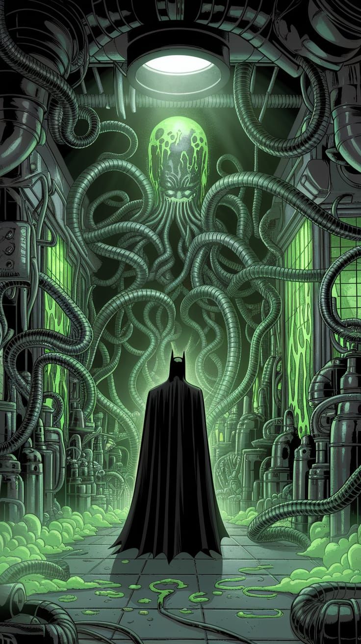 Batman Discovers Doctor Octopus' Bizarre Laboratory in Gotha...