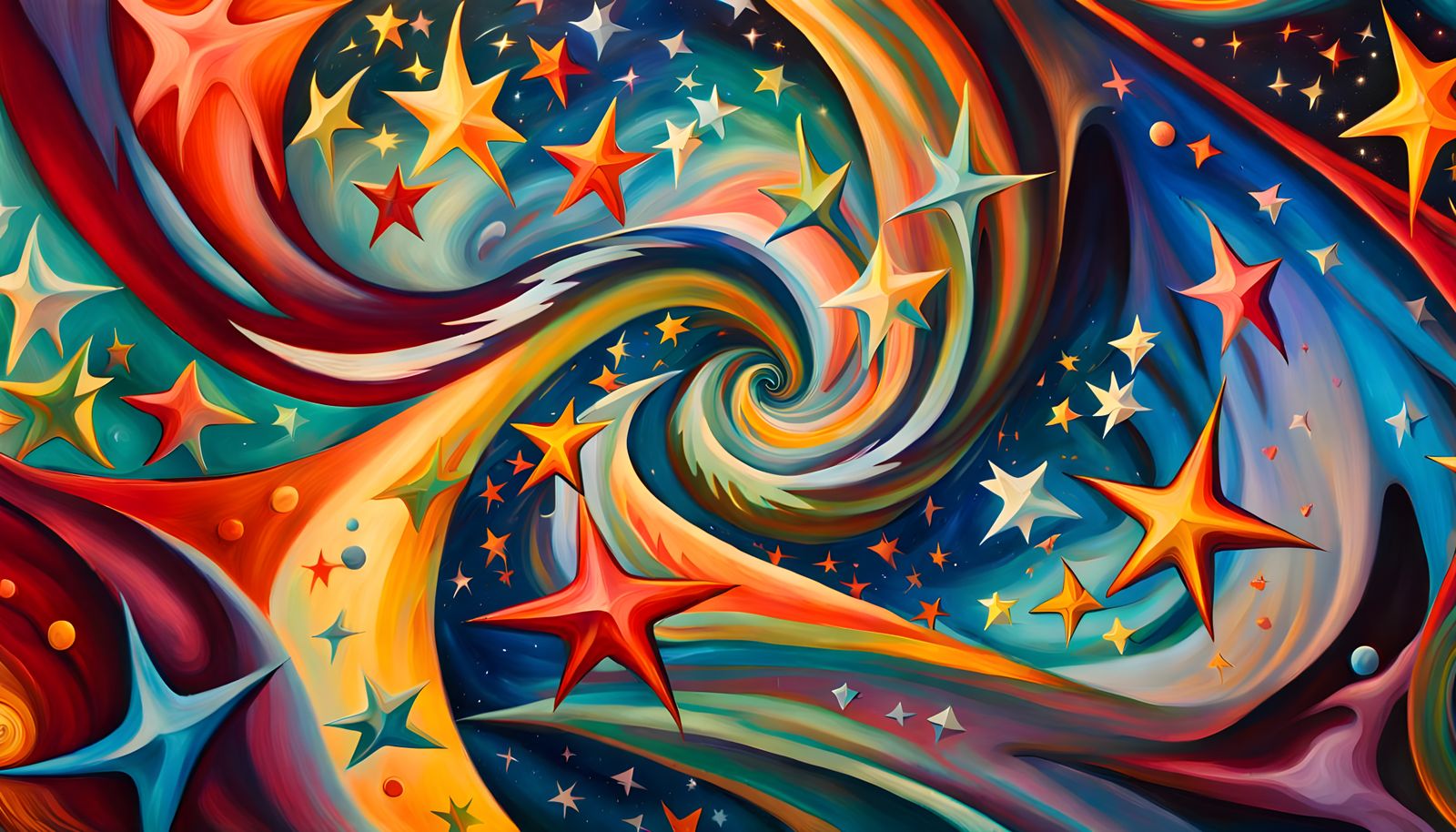 Abstract Stars Forming from Cosmic Energy in Expressionism