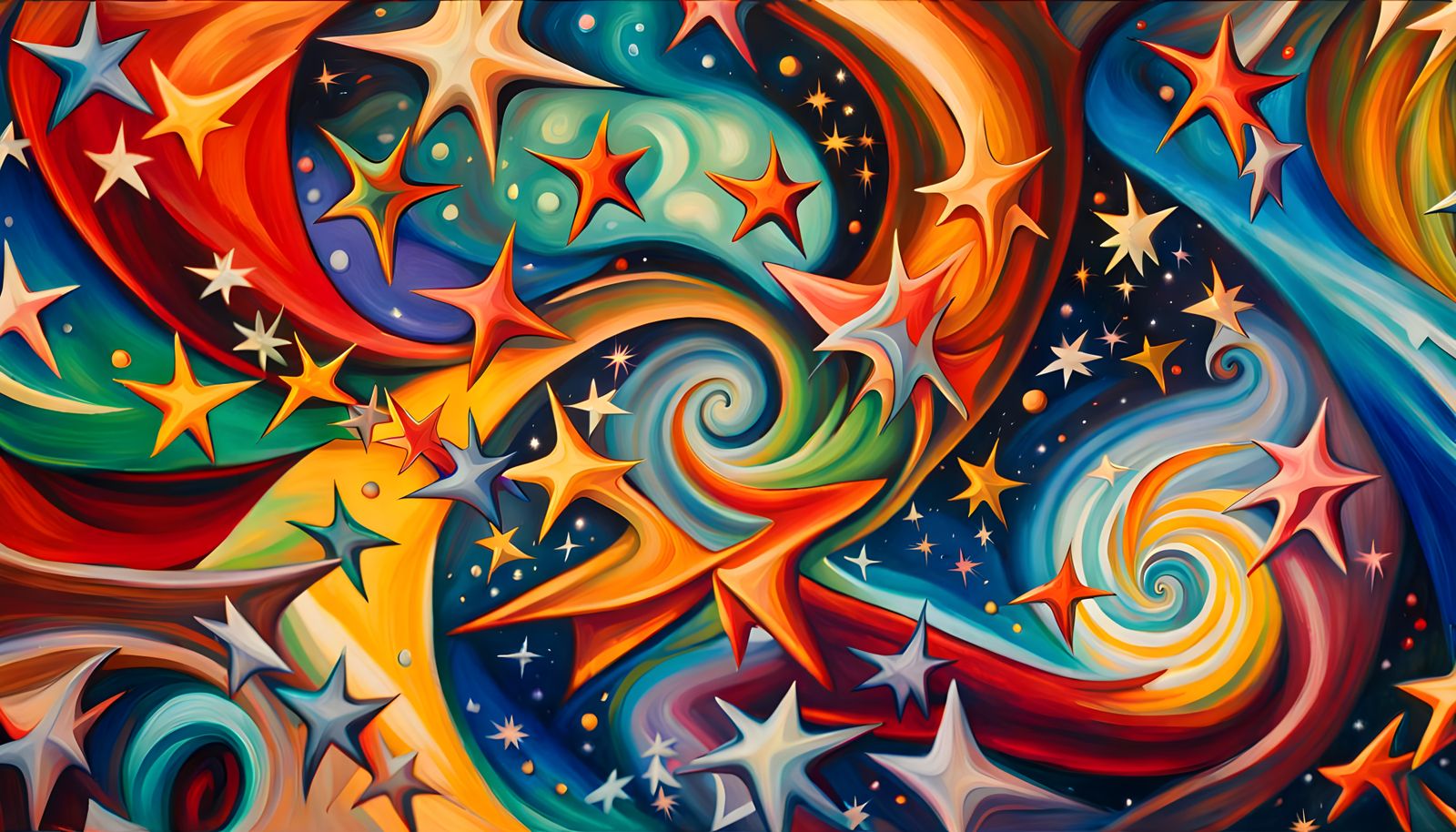 Cosmic Star Cluster Formation in Abstract Expressionism