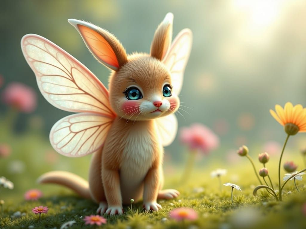 Whimsical Fairies in a Lush Meadow