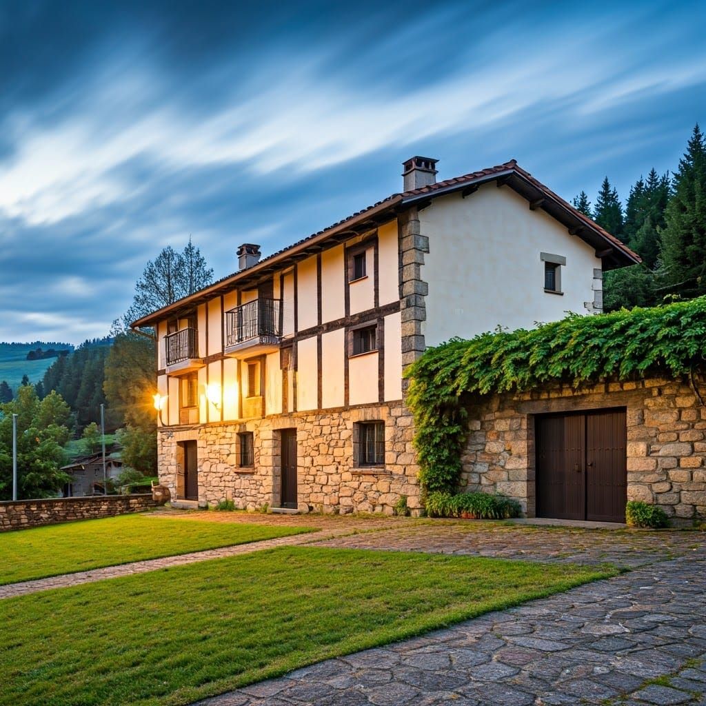 Basque Country Rural Abode in Serene Landscape