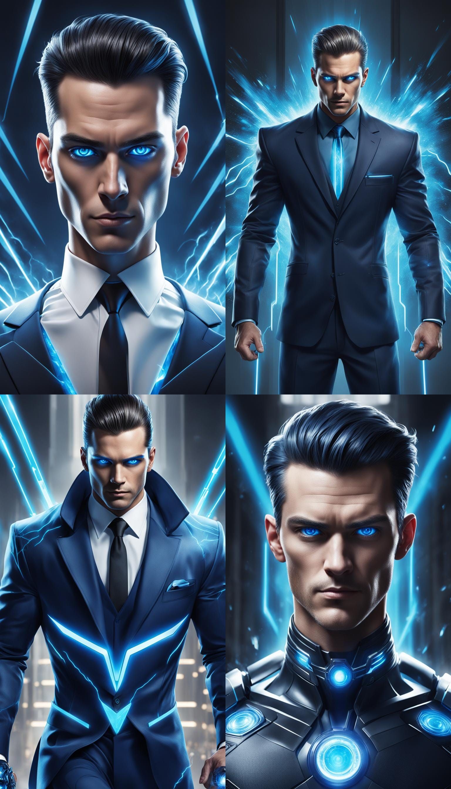 Boy's Transformation to Manhood with Blue Lasers