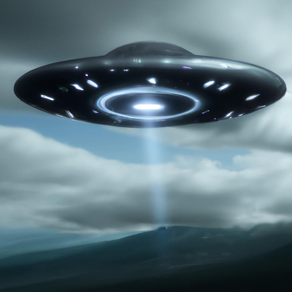 UFO Interception: Digital Art Concept in 8K