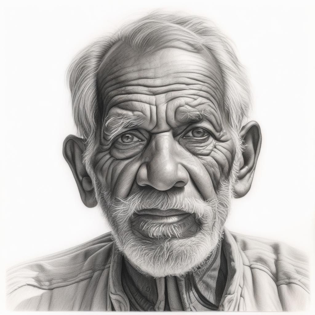 Old Man Pencil Portrait
