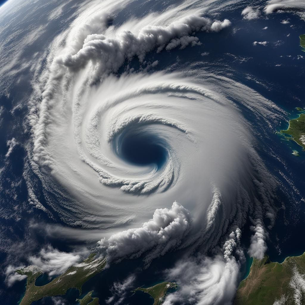 Dramatic Hurricane View from Space in 8K