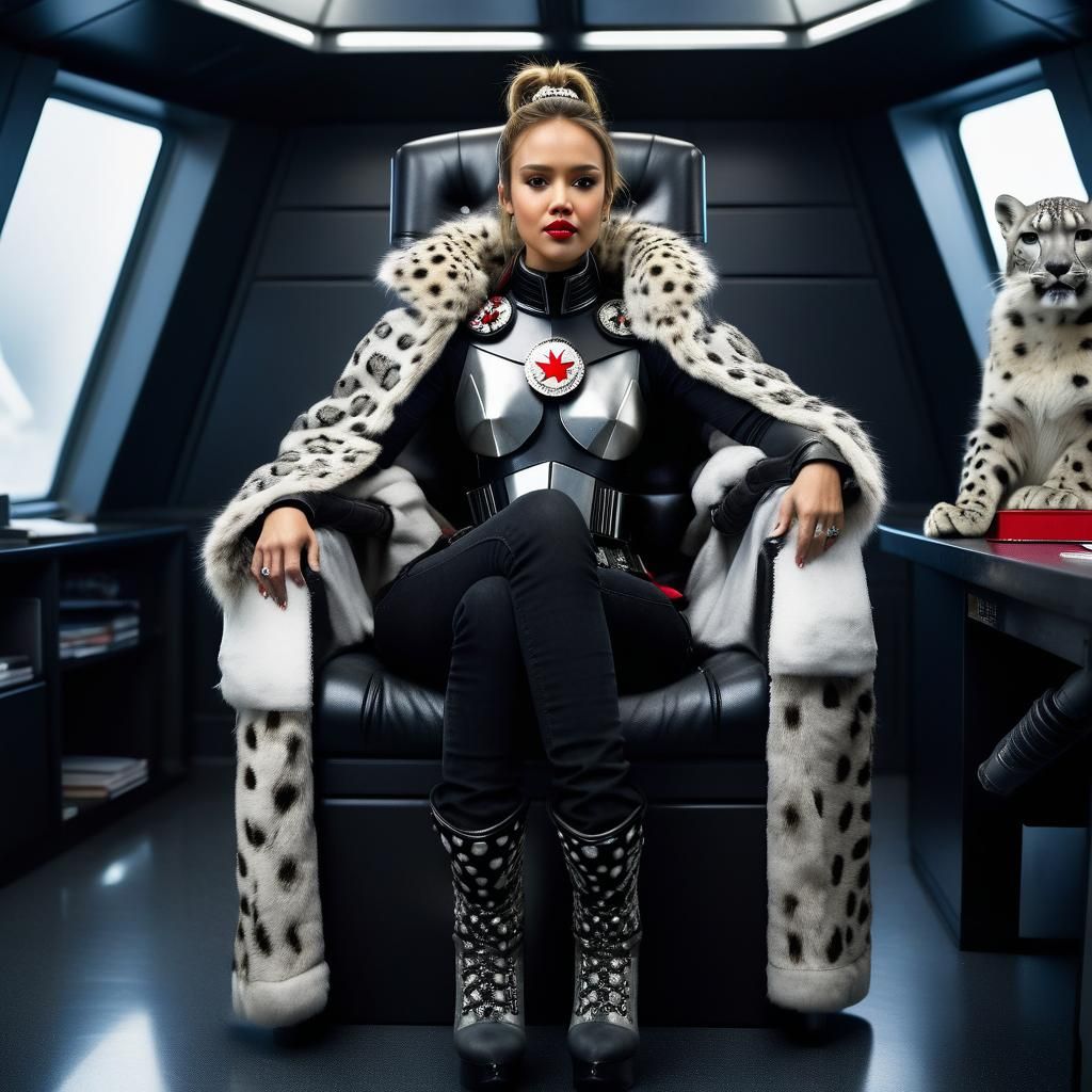 Galactic Empire Officer in Gleaming Armor Portrait