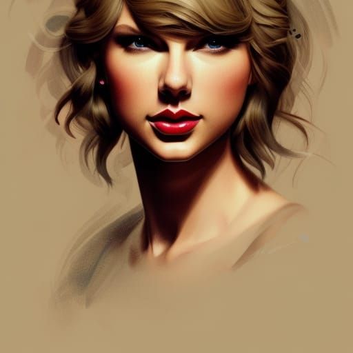 Taylor Swift Portrait in Artgerm Style