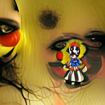 Clown Girl with Soulless Eyes