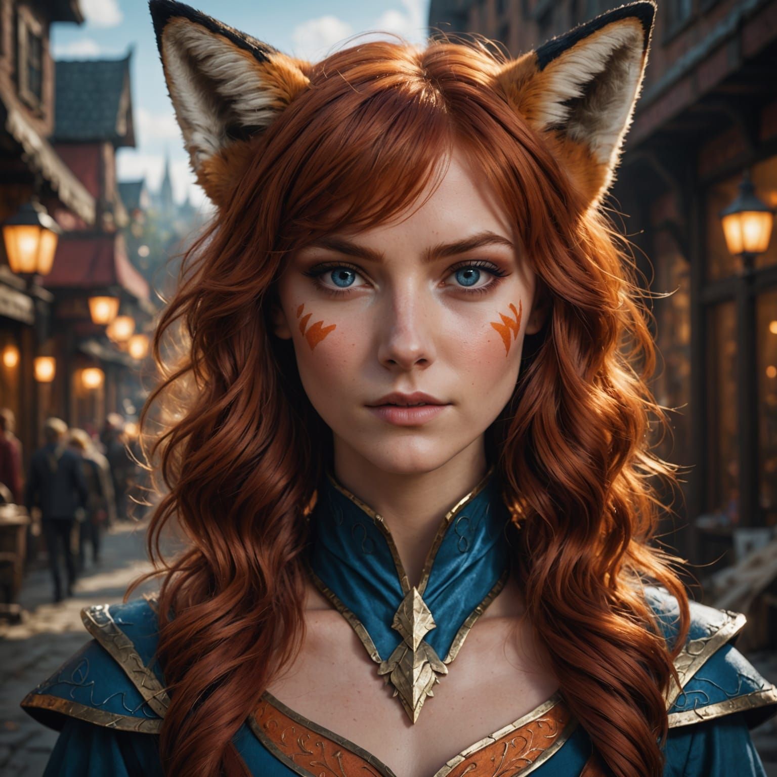 Fantastical Red Fox Cosplay Unveiled Onstage in Vivid Colors