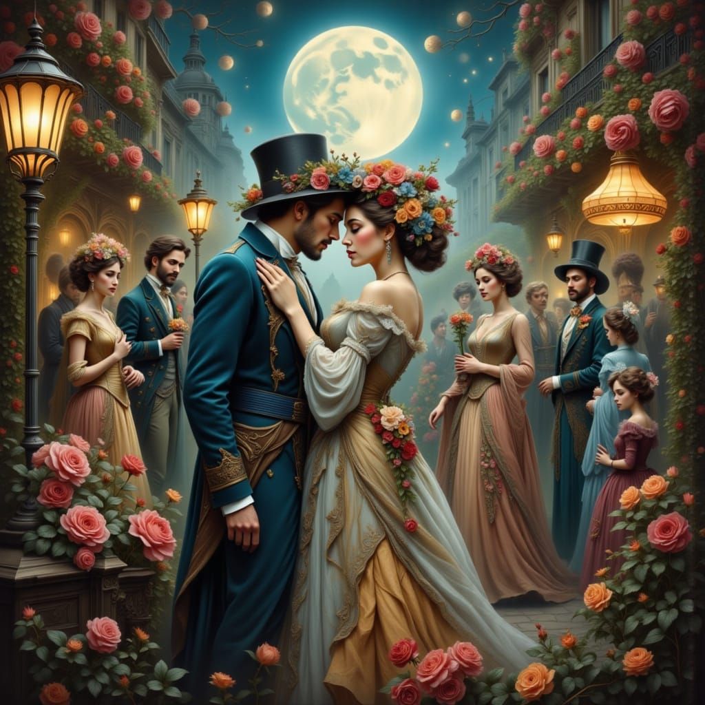 Dreamy La Boheme Scene in Belle Epoque Style