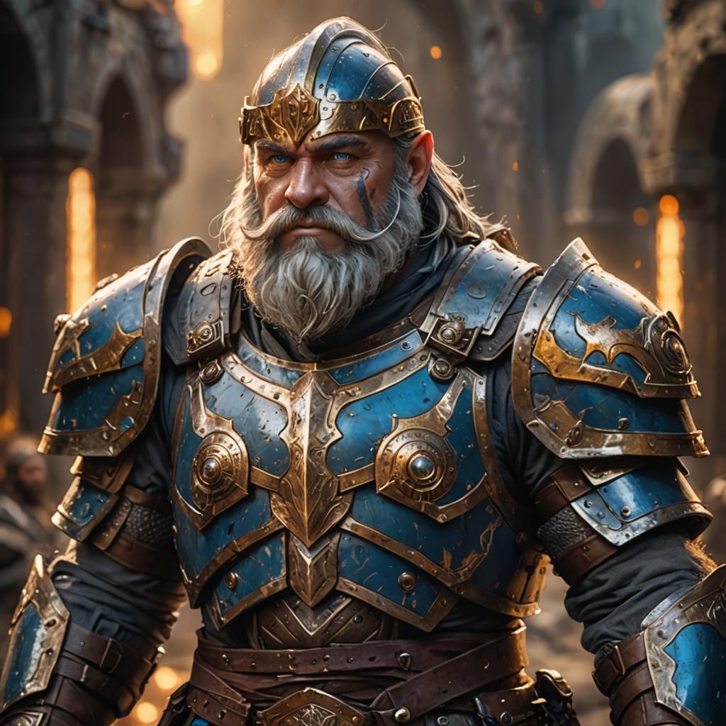 A male dwarven Thane.