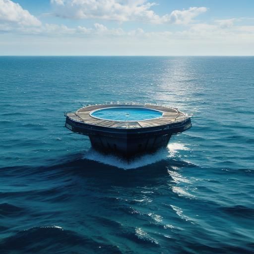 Peaceful Ocean Float in High Resolution