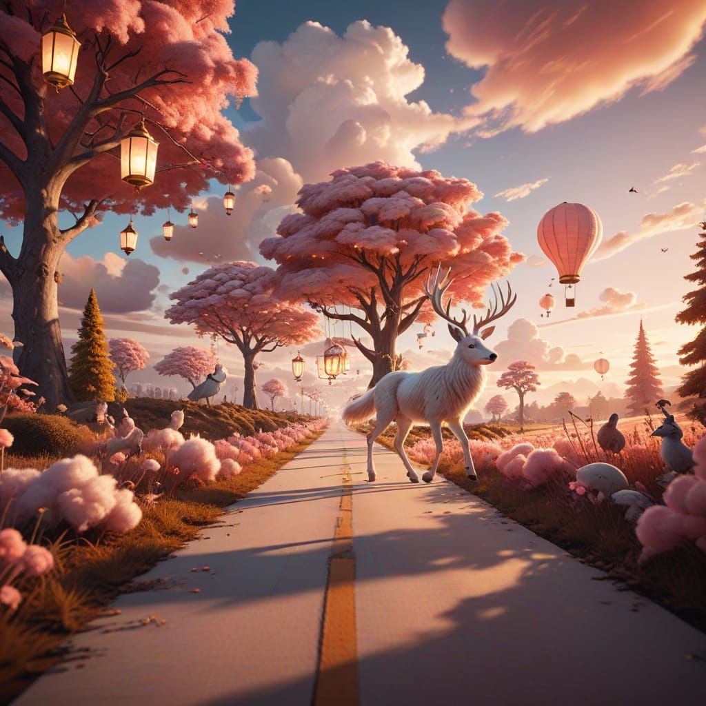 Dreamy Whimsy in Sunset Wonderland