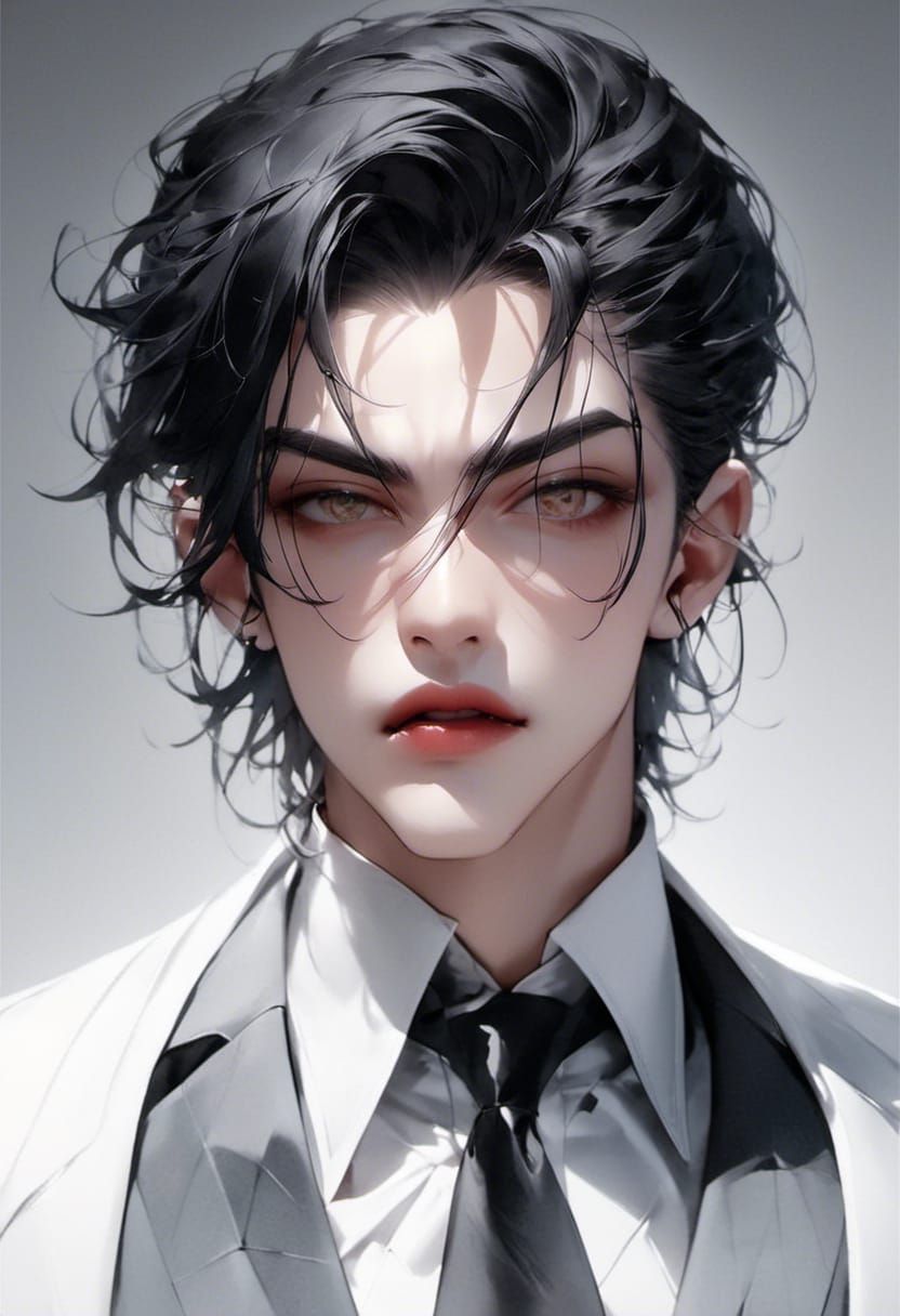 Handsome Vampire with Gothic Style and Aura