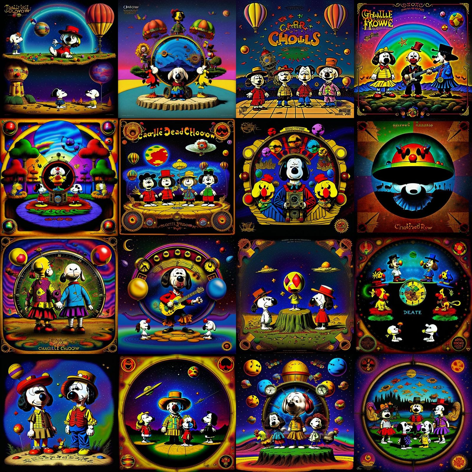 Psychedelic Steampunk Album Cover Art in 8k Resolution