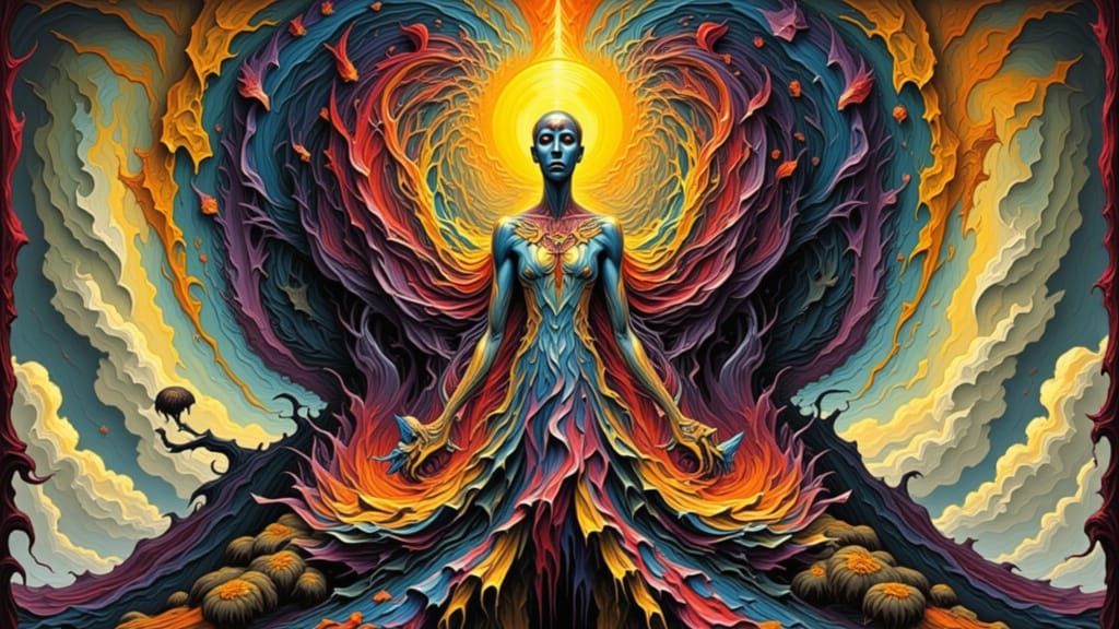 Aphex Twin Impasto Style Portrait