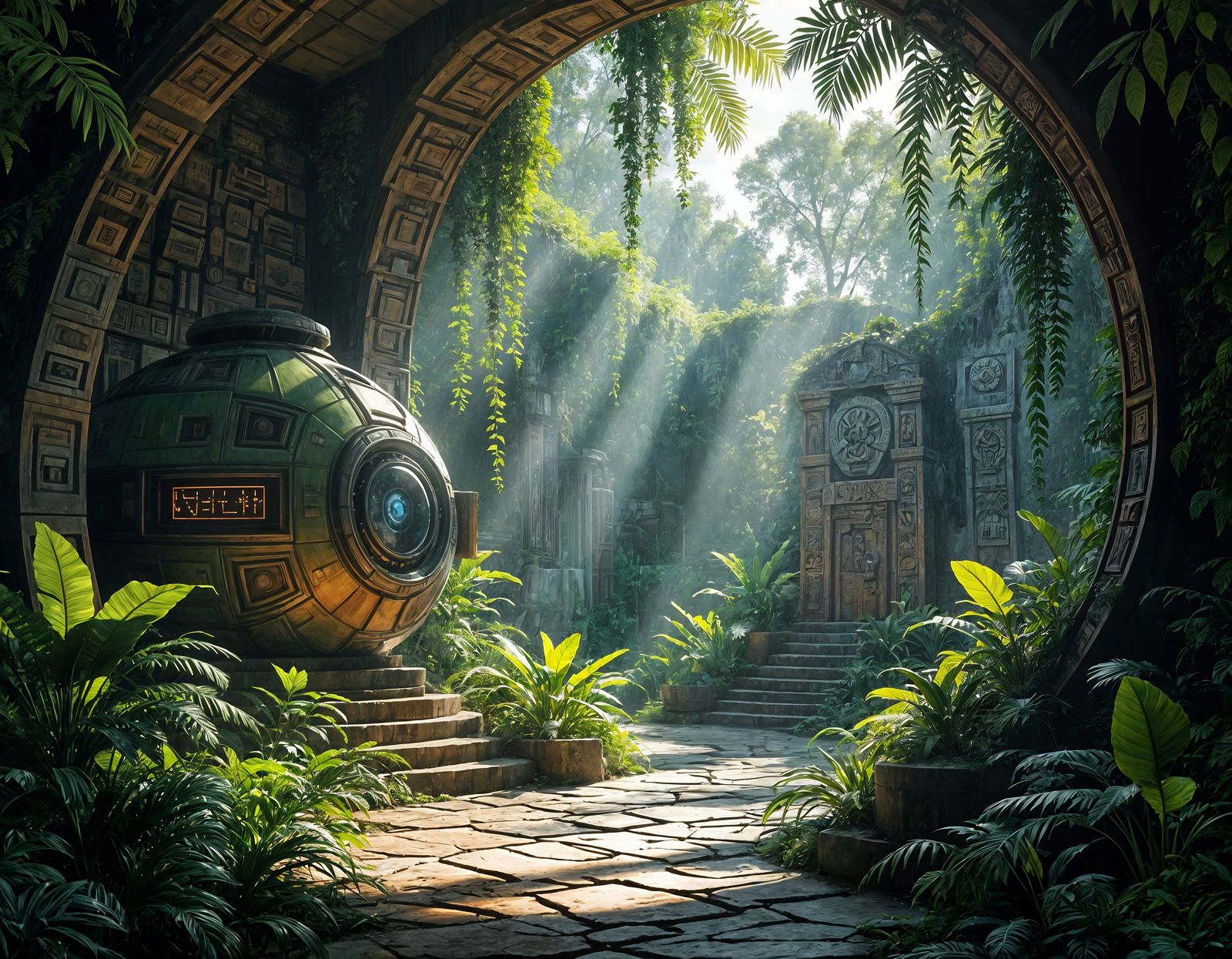 Solarpunk Research Facility in Belize Rainforest