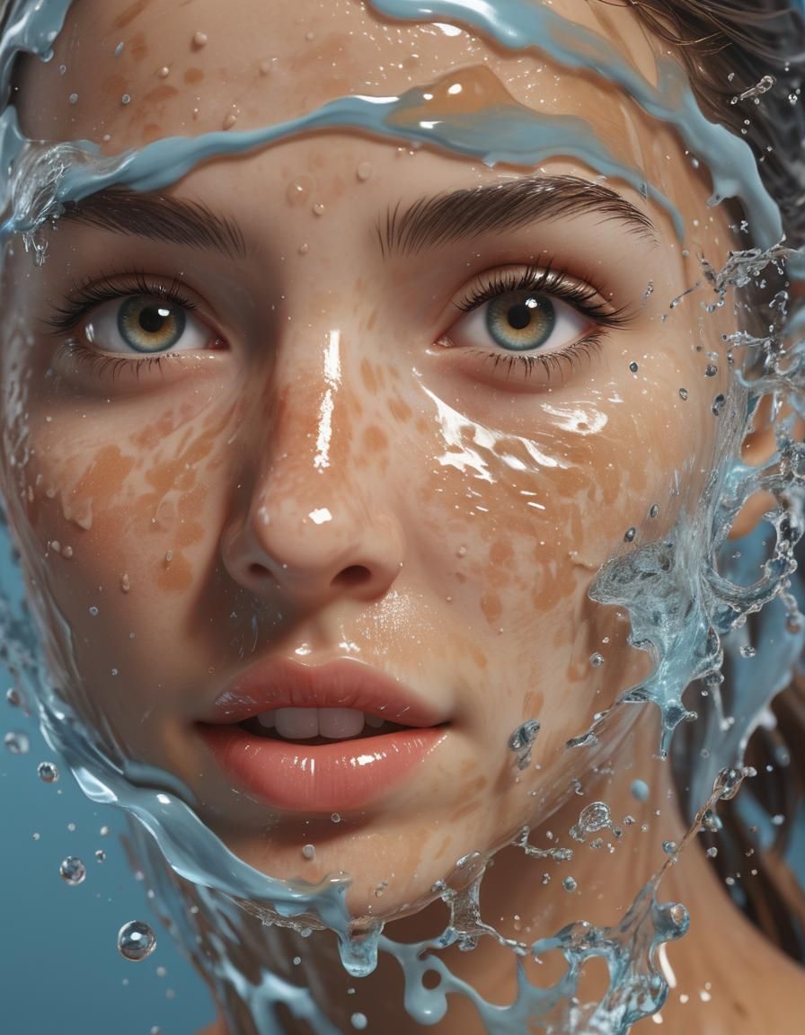 Splashy Face Wash: 3D Rendering