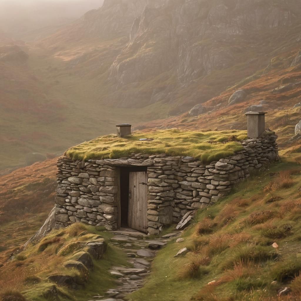 Highland Bothy: Rustic Scottish Landscape Photography