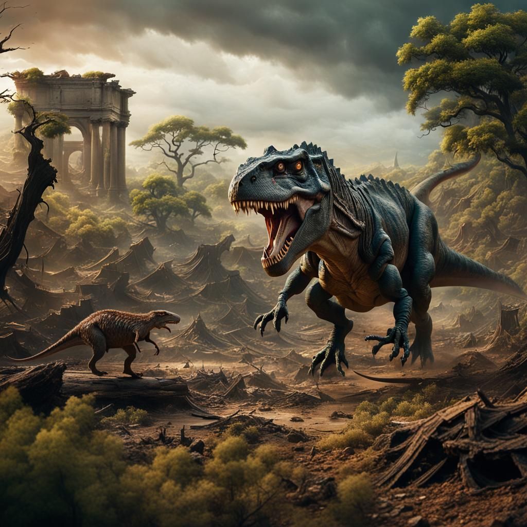 T-Rex Loses to Rat in Post-Apocalyptic Battle