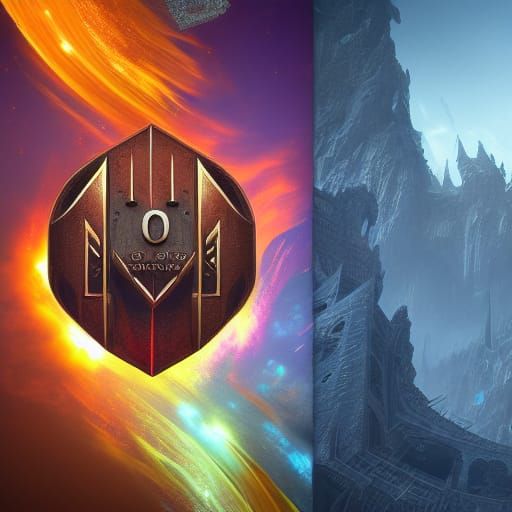 Fantastical Logo Design in Detailed Matte Painting